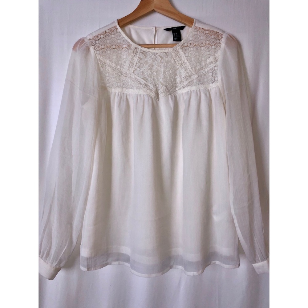 H&M white/cream blouse